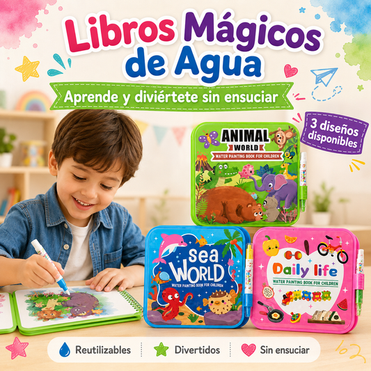 Libro Mágico de Agua para Colorear 2 unidades