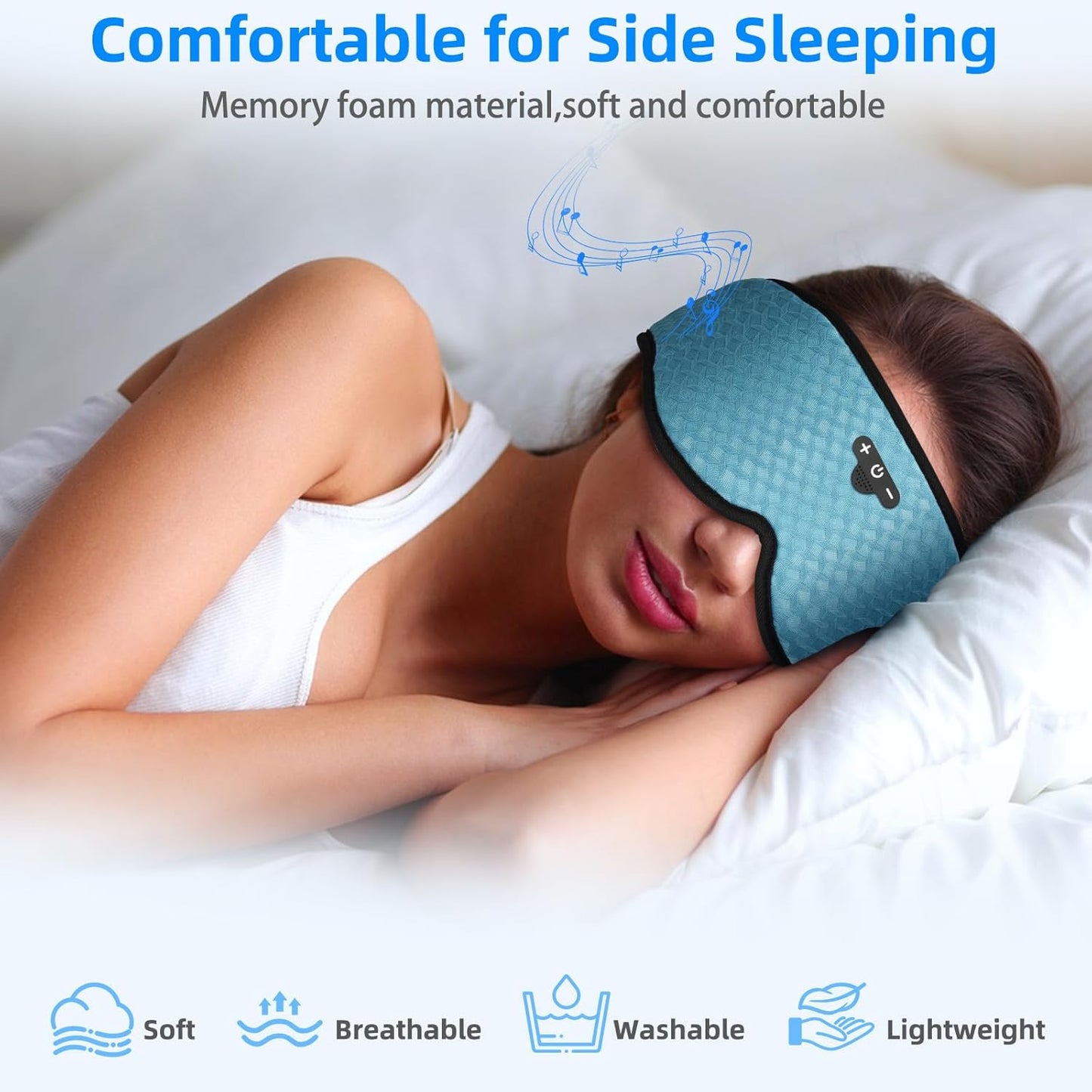 MASCARA PARA DORMIR CON BLUETOOH