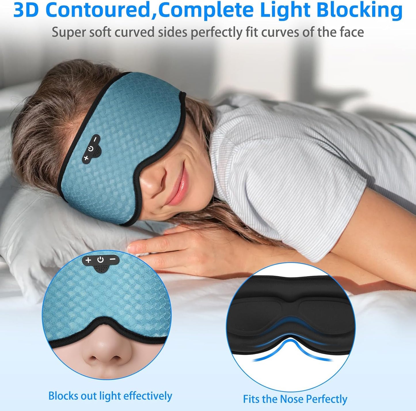 MASCARA PARA DORMIR CON BLUETOOH