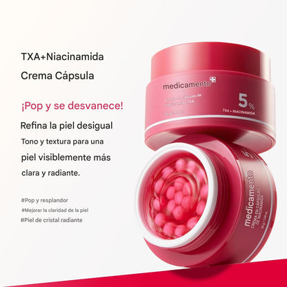 Crema de Cápsulas Herbales Medicube TXA + Niacinamida