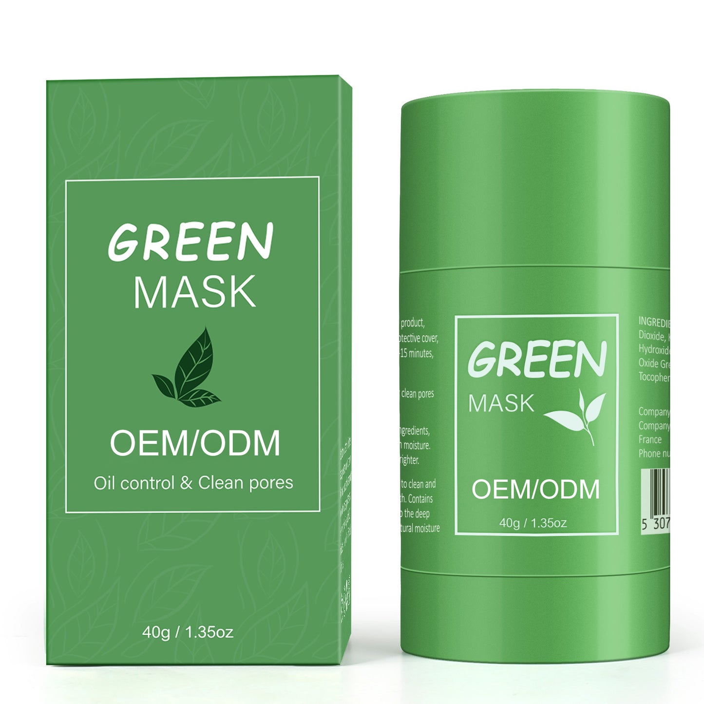 Mascarilla de te Verde y berengena