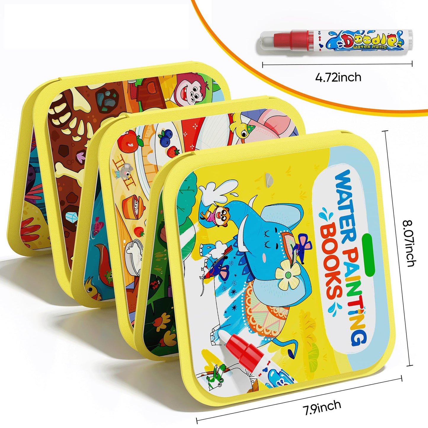 Libro Mágico de Agua para Colorear 3 unidades