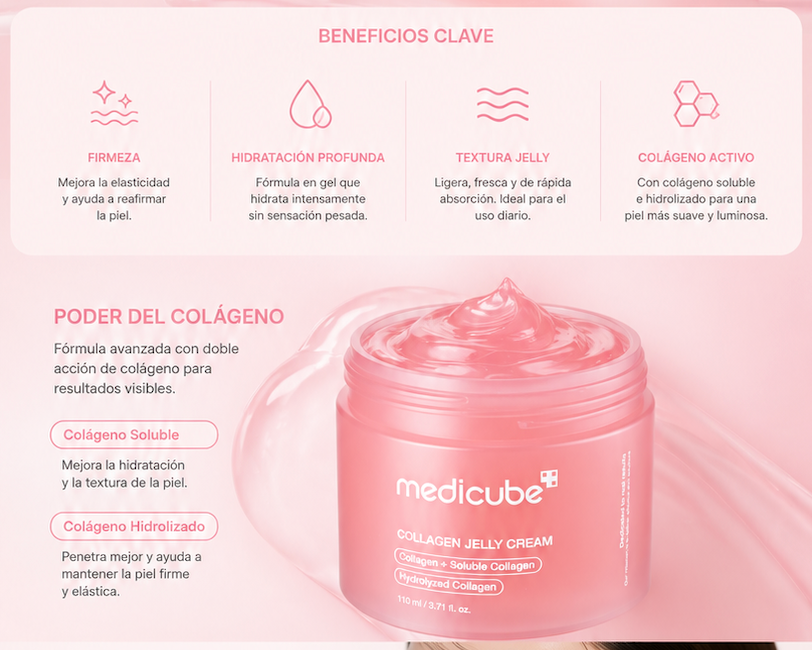 Crema en Gel medicube con Colágeno